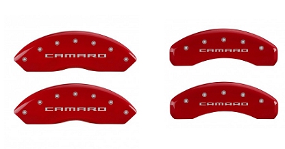 2016-2023 Camaro RS MGP Caliper Covers Red w/Camaro Logos